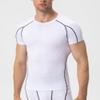 Men's Compression Shirts Short Sleeve Workout T Shirt Cool Dry Athletic Undershirts Gym Yoga Base Layers Running Tops view 2