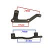 BUCKLOS is Front 203mm Red Disc Brake Caliper Mount Adapter and 2 Pair Resin Bike Disc Brake Pads Compatible with Shimano Deore XT XTR LX SLX Hone Alfine Saint Disc Brake view 4