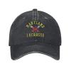 AIZBEGDLU Unisex Cowboy Baseball Cap Maryland Crab Lacrosse Adjustable Trucker Cap Baseball Cap Black view 2