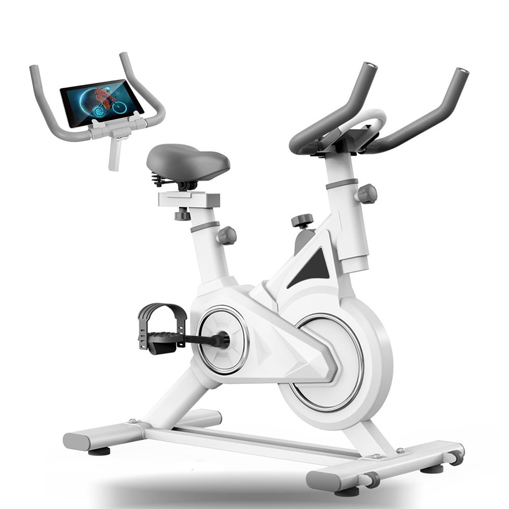 Exercise Bike,Stationary Bikes for Home Magnetic Indoor Cycling Bike with Solid Flywheel Phone Mount Comfortable Seat Cushion,Upright Fitness Bike for Gym Workout Training