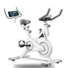 Exercise Bike,Stationary Bikes for Home Magnetic Indoor Cycling Bike with Solid Flywheel Phone Mount Comfortable Seat Cushion,Upright Fitness Bike for Gym Workout Training view 1