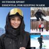 Balaclava Men's and Women's Winter Skiing Masks - Outdoor Bicycle Windproof Warm Hats, Winter Cold Masks, and Scarves Black view 2