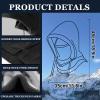 Balaclava Men's and Women's Winter Skiing Masks - Outdoor Bicycle Windproof Warm Hats, Winter Cold Masks, and Scarves Black view 4