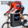 Bike Pump Electric Bicycle Pump Portable Tire Inflator Air Pump for Bikes 100PSI High Pressure Guage 1000mAh Mini Bike Pump for Bikes Cars Motorcycles Balls Swimming laps view 2