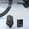 Bike Pump Electric Bicycle Pump Portable Tire Inflator Air Pump for Bikes 100PSI High Pressure Guage 1000mAh Mini Bike Pump for Bikes Cars Motorcycles Balls Swimming laps view 3