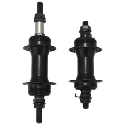 Beuiouer 1 Pair 36 Holes Front & Rear Disc Brake for, Compatible with 6-Bolt Disc Brake Thru Axle, Hub for Mountain Bike, black