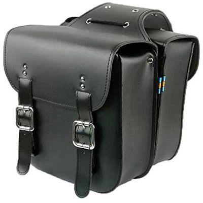Beuiouer Retro Bicycle Rack Bag Leather Rear Rack Bike Bags Robust Rear Seatpost for Retro Bicycle Saddle Rack Accessories,Black