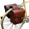 Beuiouer Retro Bicycle Rack Bag Leather Rear Rack Bike Bags Robust Rear Seatpost for Retro Bicycle Saddle Rack Accessories,Black view 2