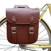 Beuiouer Retro Bicycle Rack Bag Leather Rear Rack Bike Bags Robust Rear Seatpost for Retro Bicycle Saddle Rack Accessories,Black view 3