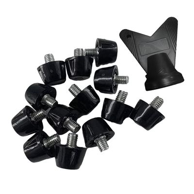 Beuiouer 12 PCS Football Boot Spikes Professional Soccer Boot Cleats M5 Spare Parts Studs with Wrench Track Shoes Spikes 7mm