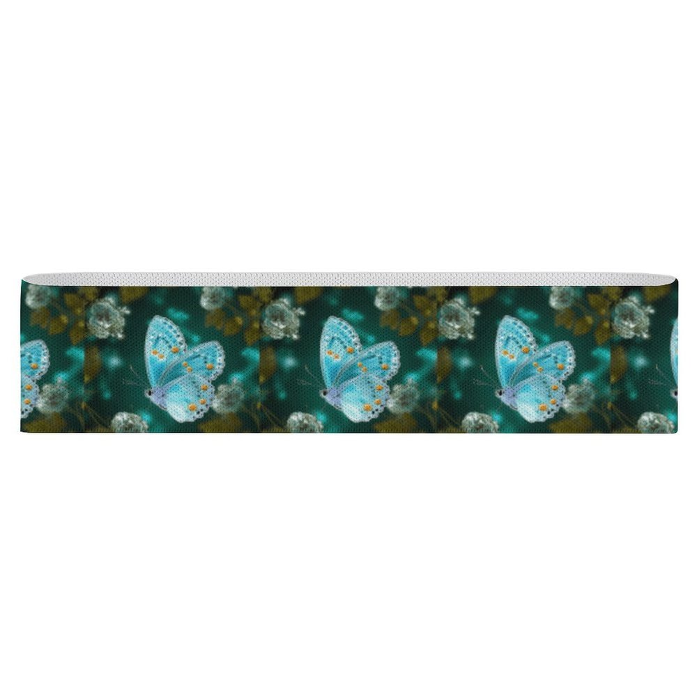 LQWOK Yoga Strap, Light Blue Butterfly Printed Yoga Strap,new Yoga Strap,elastic Yoga Strap,fitness Yoga Strap,auxiliary Yoga Strap