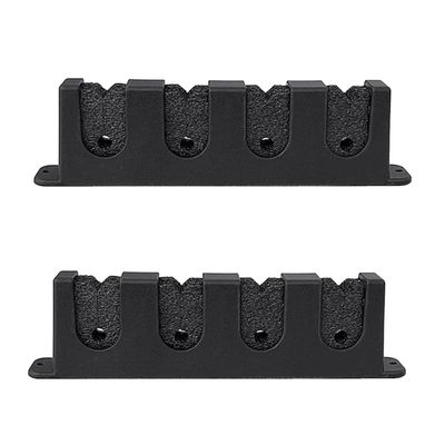 Beuiouer Fishing Pole Holder Rod Bracket Wall Mount Modular for Garage Fishing Storage Tool 4 Rod, Black