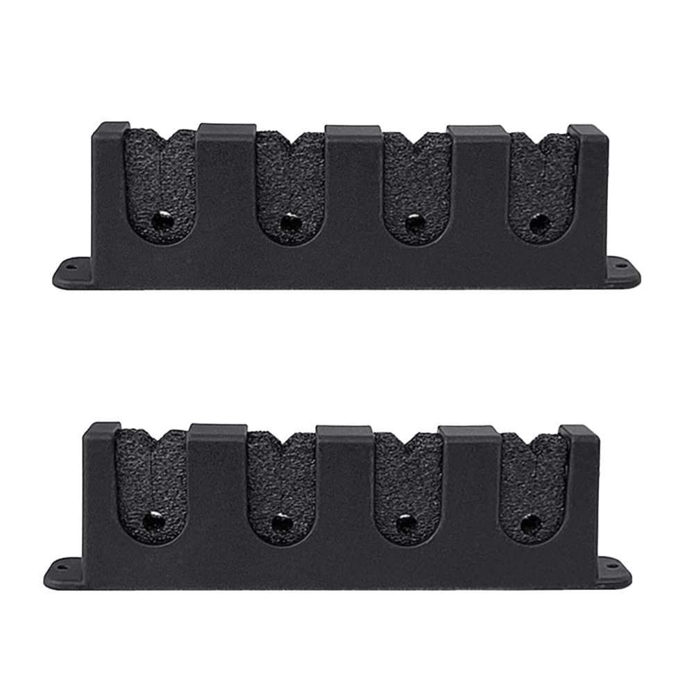 Beuiouer Fishing Pole Holder Rod Bracket Wall Mount Modular for Garage Fishing Storage Tool 4 Rod, Black
