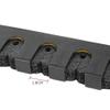 Beuiouer Fishing Pole Holder Rod Bracket Wall Mount Modular for Garage Fishing Storage Tool 4 Rod, Black view 2