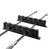 Beuiouer Fishing Pole Holder Rod Bracket Wall Mount Modular for Garage Fishing Storage Tool 4 Rod, Black view 4