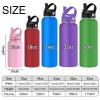 Skartam Personalized Water Bottles Custom Water Bottle Stainless Steel Insulated Engraved Double Wall Bottle Customized Water Bottles with Name Ideal for School Sports Gym 12/18/24/32/40oz view 2