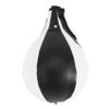 Beuiouer Boxing Speed Ball Pear Shape PU Speed Bag Boxing Punching Bag Swivel Exercise Fitness Training Ball, White & black