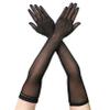 Luwint Mesh Sheer Long Gloves, Women Costume Party Opera Dress, Non-slip (Black) view 1