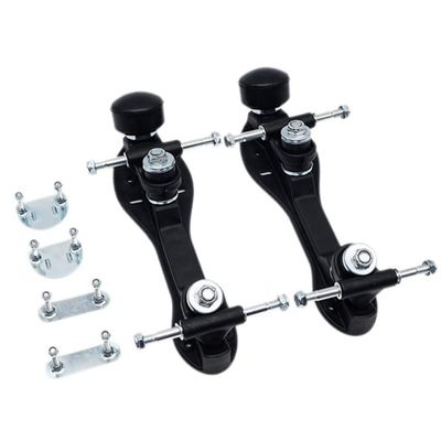 Beuiouer Roller Skate Base Four-Wheel Two-Row Roller Skate Bracket Skateboard Base Bottom Plate Skate Base Bottom Plate Black