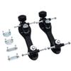 Beuiouer Roller Skate Base Four-Wheel Two-Row Roller Skate Bracket Skateboard Base Bottom Plate Skate Base Bottom Plate Black view 1