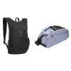 MOSISO 10L Lightweight Hiking Daypack Small Packable Travel Hiking Backpack&Bike Rack Bag, Waterproof Bicycle Trunk Pannier Rear Seat Bag Cycling Bike Storage Saddle Shoulder Bag, Black&Airy Blue view 1