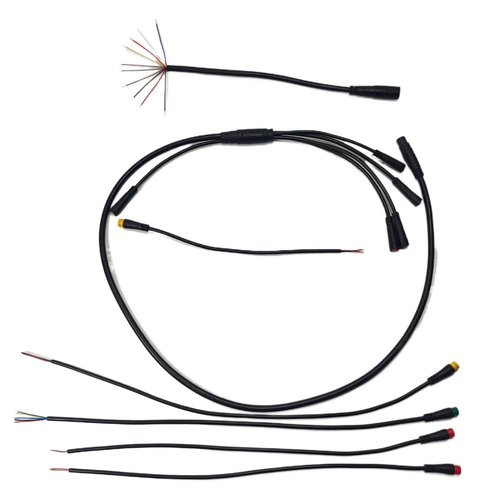 Beuiouer Ebike Electric Bicycle Common Controller Conversion Waterproof Wire Cable DIY 1T5 Throttle Brake Display Headlight, Black