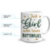 Hyturtle Personalized Floral Butterfly Mug - Butterfly Gifts For Women Lovers - Animal Gift For Bird Lover Her - Bird Gifts For Mom on Mother Day - Custom Name Coffee Cup Ceramic Mug 11 Oz 15 Oz view 3
