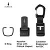 ALPAKA HUB Carabiner: Quick Release Keychain with Magnetic Belt Clip - EDC Carabiner for Keys - Tactical Gear & Backpack Accessories - Attach to ALPAKA Sling Bag, Belt Loops, and More view 3