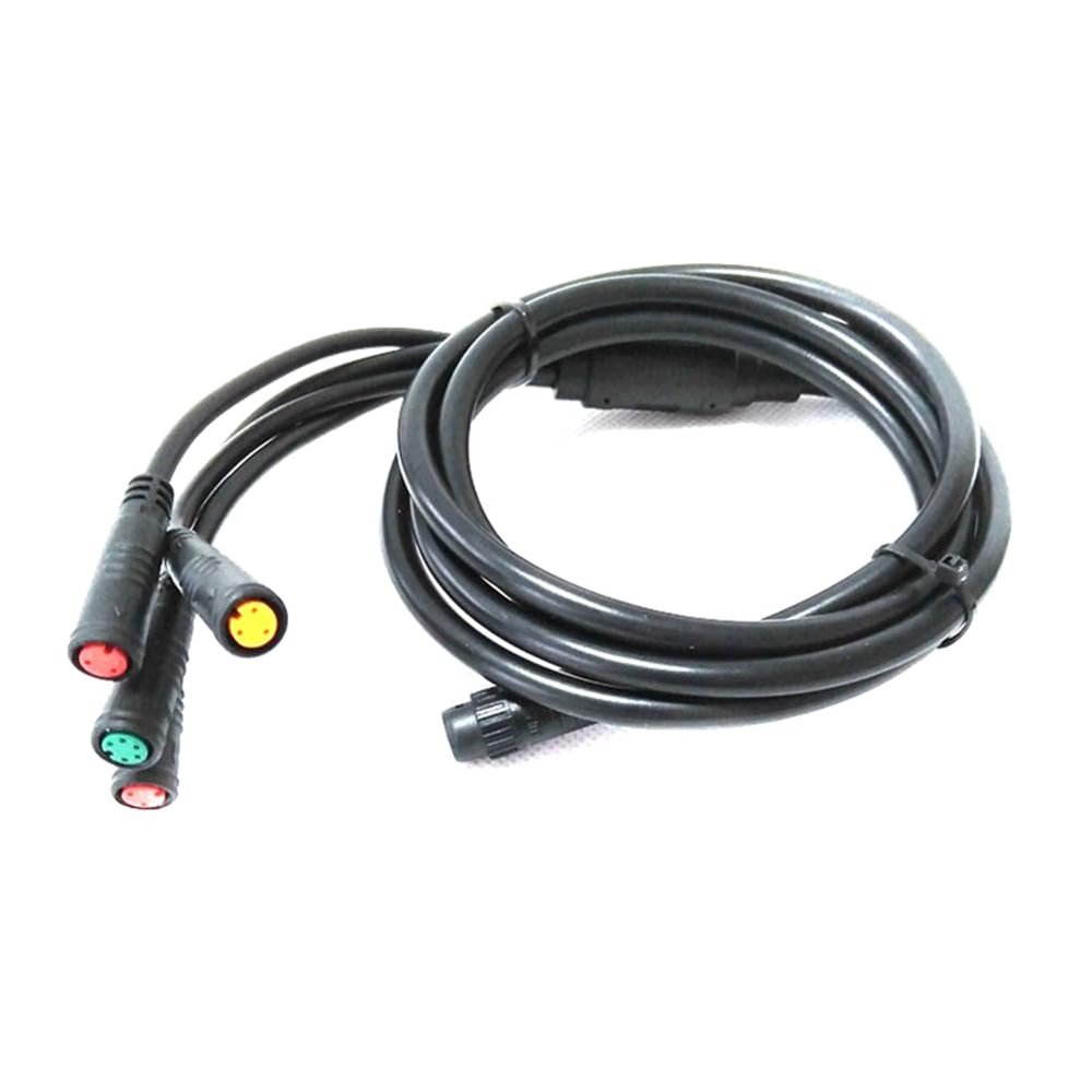 Beuiouer 1 PCS E-Bike 1T4 E-Bike Extension Cord Cable Waterproof Connector Replacement Parts for Electric Bicycle Brake Display Throttle Cycling Part.