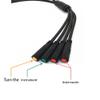 Beuiouer 1 PCS E-Bike 1T4 E-Bike Extension Cord Cable Waterproof Connector Replacement Parts for Electric Bicycle Brake Display Throttle Cycling Part. view 4