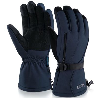 MCTi Waterproof Mens Ski Gloves Winter Warm 3M Thinsulate Snowboard Snowmobile Cold Weather Gloves