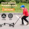 Hohean Hockey Stick Handling Trainer, 7 Sections Lightweight Stickhandling Training Tool for Stick Speed, Reaction Time and Puck Control, On & Off Ice Hockey Training Aid view 2
