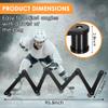 Hohean Hockey Stick Handling Trainer, 7 Sections Lightweight Stickhandling Training Tool for Stick Speed, Reaction Time and Puck Control, On & Off Ice Hockey Training Aid view 3