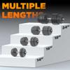 Yes4All Pair of Threaded Dumbbell Handles 18 inch with Collars, Chrome Grip, Fit 1 Plates, Weight Bar Connector view 4