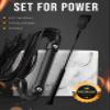 MALINERO Crop Whip Leather Riding Crop Black Whip Whip Set Riding Crop Whip for Couples Black Riding Crop view 2