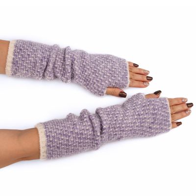 F Flammi Wool Blended Arm Warmer Winter Novetly Fingerless Gloves Knit Mitten Gloves Wrist Warmer for Women