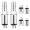 MorningRo 6 Pcs Lower Unit Gear Oil Pump Adapters for Outboard Motor Includes 3/8 Inch Metal Swivel, 8mm and 10mm Adapters Fit for Most Boat Outboard Motors Standard Quart Bottles view 1