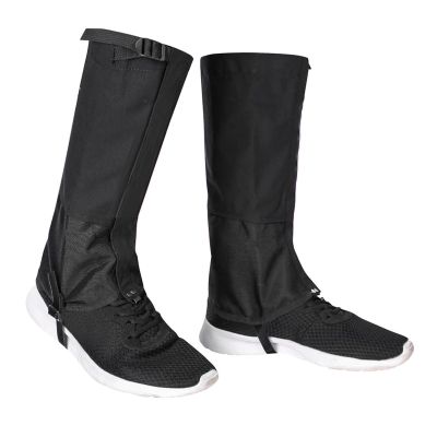 KIYILIHI Hiking Gaiters, Cycling Accessories, Breathable and Lightweight Gaiters, for Adults and Children for Mountain Snow Hiking Skiing Walking Climbing Gardening(Black,Medium)