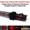 sanlida Archery 100% Pure Carbon Arrows, Dragon 10 Flagship Carbon Hunting Arrows for Compound Bow and Recurve Bow, Professional Standard Hunting Arrows Pack of 12 (+/-.001" Straightness, 300 Spine) view 2