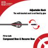 sanlida Archery 100% Pure Carbon Arrows, Dragon 10 Flagship Carbon Hunting Arrows for Compound Bow and Recurve Bow, Professional Standard Hunting Arrows Pack of 12 (+/-.001" Straightness, 300 Spine) view 4