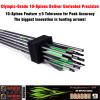 sanlida Archery 100% Pure Carbon Arrows, Dragon 9 Flagship Carbon Hunting Arrows for Compound Bow and Recurve Bow, Professional Standard Hunting Arrows Pack of 12 (+/-.003" Straightness, 400 Spine) view 2