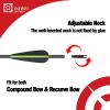sanlida Archery 100% Pure Carbon Arrows, Dragon 9 Flagship Carbon Hunting Arrows for Compound Bow and Recurve Bow, Professional Standard Hunting Arrows Pack of 12 (+/-.003" Straightness, 400 Spine) view 4