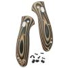 1 Pair G10 Scales Handle Fits for Griptilian 555 556 557, Knife Handle DIY Replacement with 3 Sets Support Shaft Screws view 1