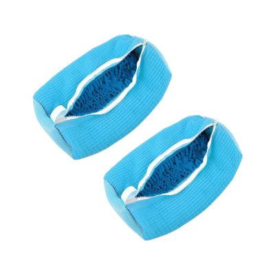 Shoe Washing Machine Bag, Reusable and Durable Zipper Shoe Laundry Bag, Sneaker Shoe Laundry Bag for Washer and Dryer(Blue+Blue)