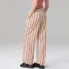Awoscut Womens Wide Leg Striped Plaid Pants Casual Work Office Trouser High Waist Long Trousers Sweatpants Bottom Streetwear (#B459 Colorful, M) view 4