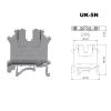 DWFSKZKV 5/10pcs Din Rail Mount Terminal Blocks UK-5N Screw Wire Electrical Terminals Connector Brass Cables 41A 4mm2(5pcs (UK-5N)) view 4
