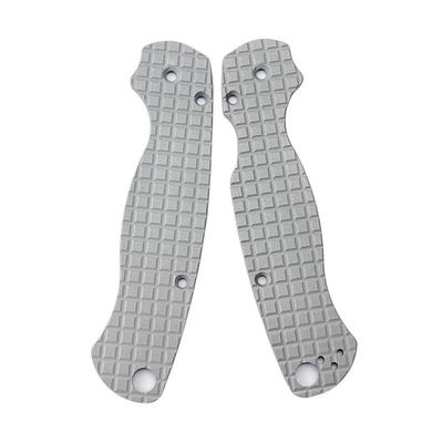 1 Pair Anodized Scales Fits for C81 Paramilitary 2, Custom CNC Aluminum Handle Patch Blank DIY Replacement Accessory(Silver)