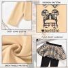 HINTINA 4T Toddler Little Girl Fall 2 Piece Outfits Long Sleeve Cool Girl Pullover Sweatshirt Top Plaid Leggings Pants Set Preppy Spring Clothes Winter Clothing Suit 4-5 Years view 4