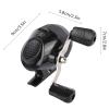 Yctze Outdoor Spincast Fishing Reel - Portable for Accurate - Metal Rocker Arm for Strength - Ideal for Fishing Enthusiasts and (Black) view 3