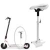 2024 Upgrade Electric Scooter Saddle Compatible with Xiaomi M365 2019-2024 Folding Seat, Adjustable E Bike Saddle Punch Free Shockproof Saddle Replacement for Adults, White view 1